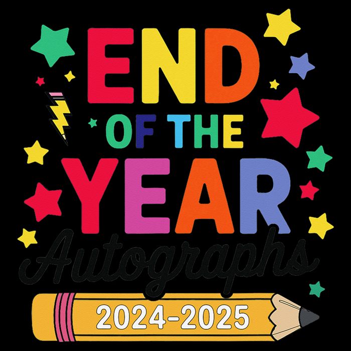 Last Day Of School End Of The Year Autographs 2024-2025 16 in Basic Backpack