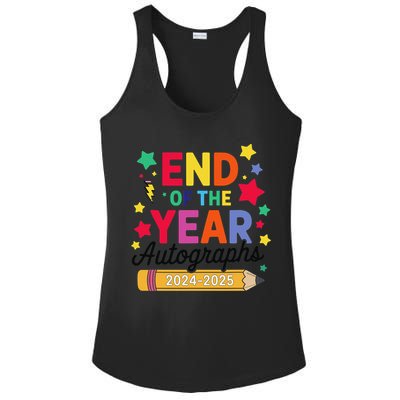 Last Day Of School End Of The Year Autographs 2024-2025 Ladies PosiCharge Competitor Racerback Tank
