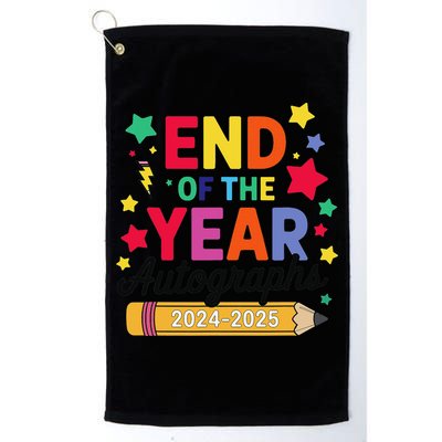 Last Day Of School End Of The Year Autographs 2024-2025 Golf Towel