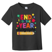 Last Day Of School End Of The Year Autographs 2024-2025 Toddler T-Shirt