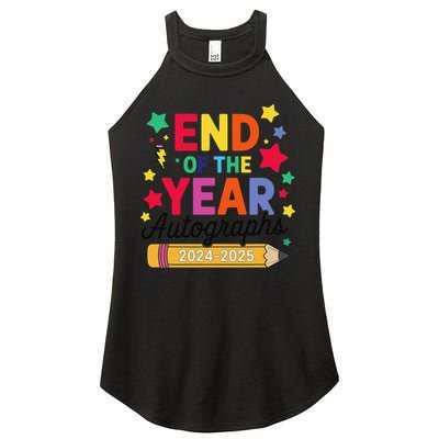 Last Day Of School End Of The Year Autographs 2024-2025 Women's Perfect Tri Rocker Tank