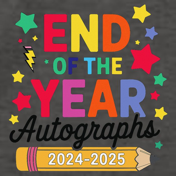 Last Day Of School End Of The Year Autographs 2024-2025 Vector Backpack