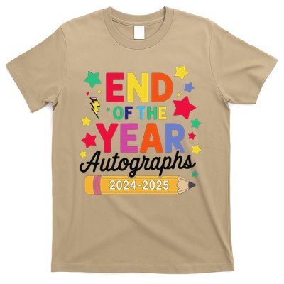 Last Day Of School End Of The Year Autographs 2024-2025 T-Shirt