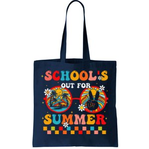 Last Day Of School Retro SchoolS Out For Summer Teacher Tote Bag