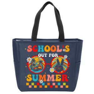 Last Day Of School Retro SchoolS Out For Summer Teacher Zip Tote Bag