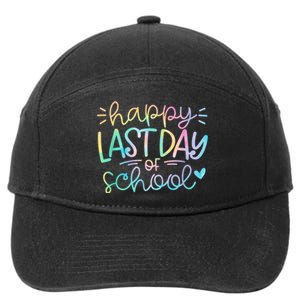 Last Day Of School Tie Dye School Graduation Gifts 7-Panel Snapback Hat