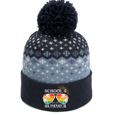 Last Day Of School Teacher Schools Out For Summer The Baniff Cuffed Pom Beanie