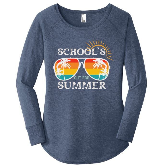 Last Day Of School Teacher Schools Out For Summer Women's Perfect Tri Tunic Long Sleeve Shirt