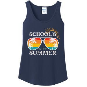 Last Day Of School Teacher Schools Out For Summer Ladies Essential Tank