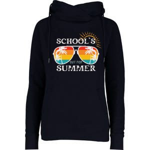 Last Day Of School Teacher Schools Out For Summer Womens Funnel Neck Pullover Hood