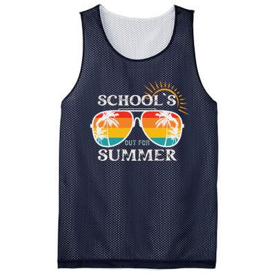 Last Day Of School Teacher Schools Out For Summer Mesh Reversible Basketball Jersey Tank