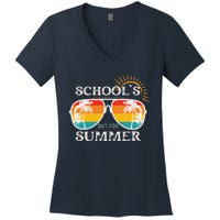 Last Day Of School Teacher Schools Out For Summer Women's V-Neck T-Shirt