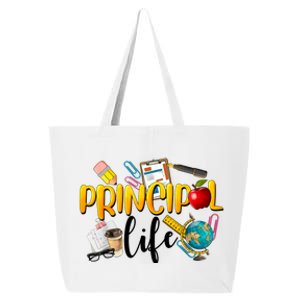 Last Day Of School Principal Life End Of Year Summer Vibes 25L Jumbo Tote