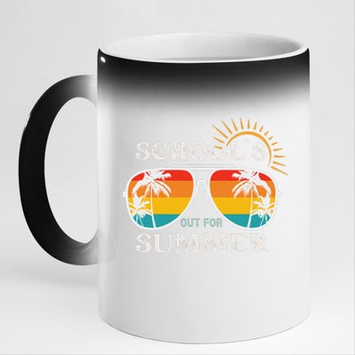 Last Day Of School Teacher Schools Out For Summer 11oz Black Color Changing Mug