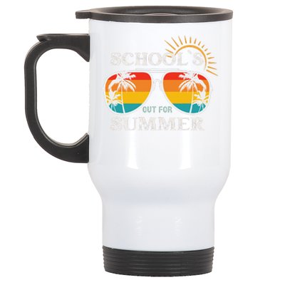 Last Day Of School Teacher Schools Out For Summer Stainless Steel Travel Mug