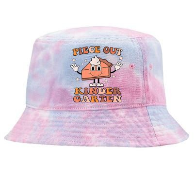 Last Day Of School Kindergarten Retro Peace Out Tie-Dyed Bucket Hat