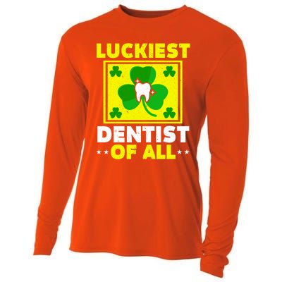 Luckiest Dentist Of All Dentistry St Patrick's Day Gift Cooling Performance Long Sleeve Crew