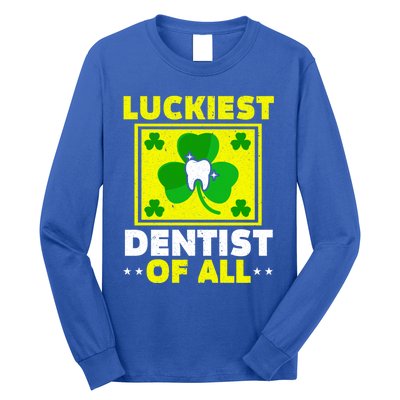 Luckiest Dentist Of All Dentistry St Patrick's Day Gift Long Sleeve Shirt