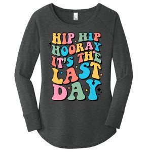 Last Day Of School Hello Summer Teacher Shirts For Women Women's Perfect Tri Tunic Long Sleeve Shirt