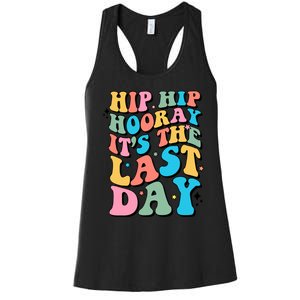 Last Day Of School Hello Summer Teacher Shirts For Women Women's Racerback Tank