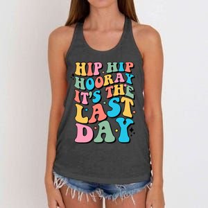 Last Day Of School Hello Summer Teacher Shirts For Women Women's Knotted Racerback Tank