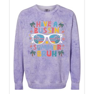 Last Day Of School Cute Gift Colorblast Crewneck Sweatshirt