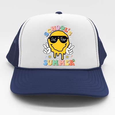 Last Day Of School Schools Out For Summer Teacher Trucker Hat