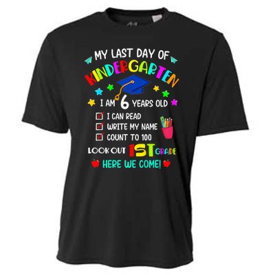 Last Day Of School Kindergarten 1st Grade Here I Come Cooling Performance Crew T-Shirt