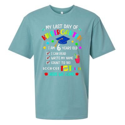 Last Day Of School Kindergarten 1st Grade Here I Come Sueded Cloud Jersey T-Shirt