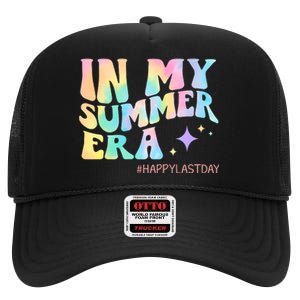 Last Day Of School In My Summer Era Tie Dye High Crown Mesh Back Trucker Hat