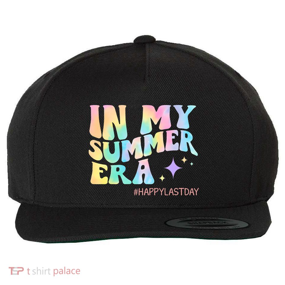 Last Day Of School In My Summer Era Tie Dye Wool Snapback Cap