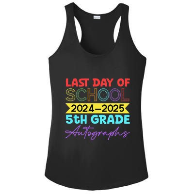 Last Days Of School 20242025 5th Grade Autographs Ladies PosiCharge Competitor Racerback Tank