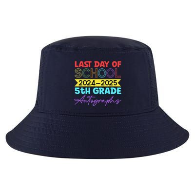 Last Days Of School 20242025 5th Grade Autographs Cool Comfort Performance Bucket Hat