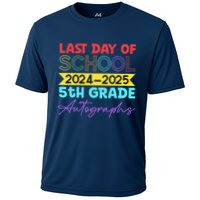 Last Days Of School 20242025 5th Grade Autographs Cooling Performance Crew T-Shirt