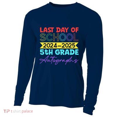 Last Days Of School 20242025 5th Grade Autographs Cooling Performance Long Sleeve Crew