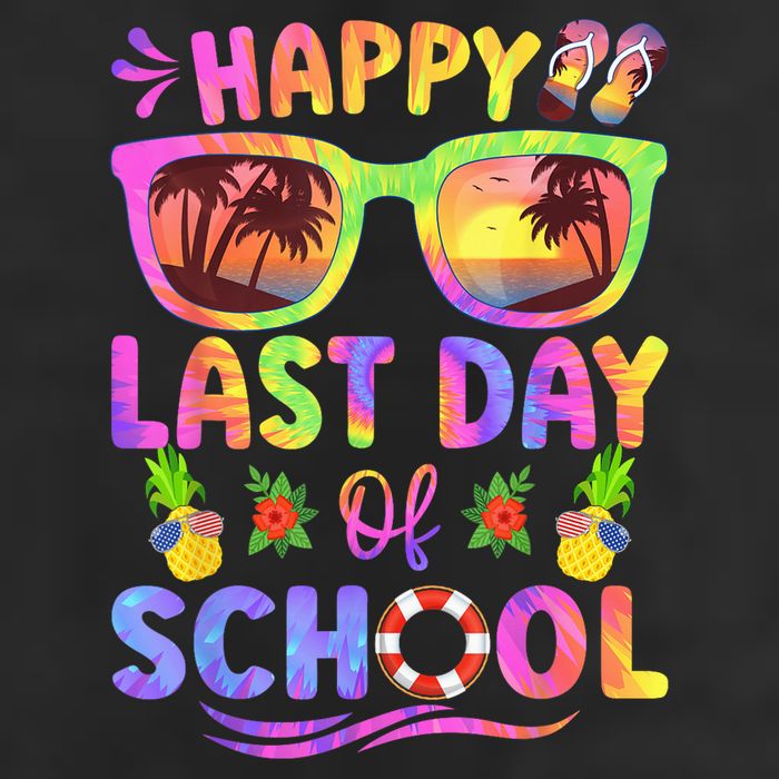 Last Day Of School Schools Out For Summer Teacher  Wo Adult Drive Performance Visor