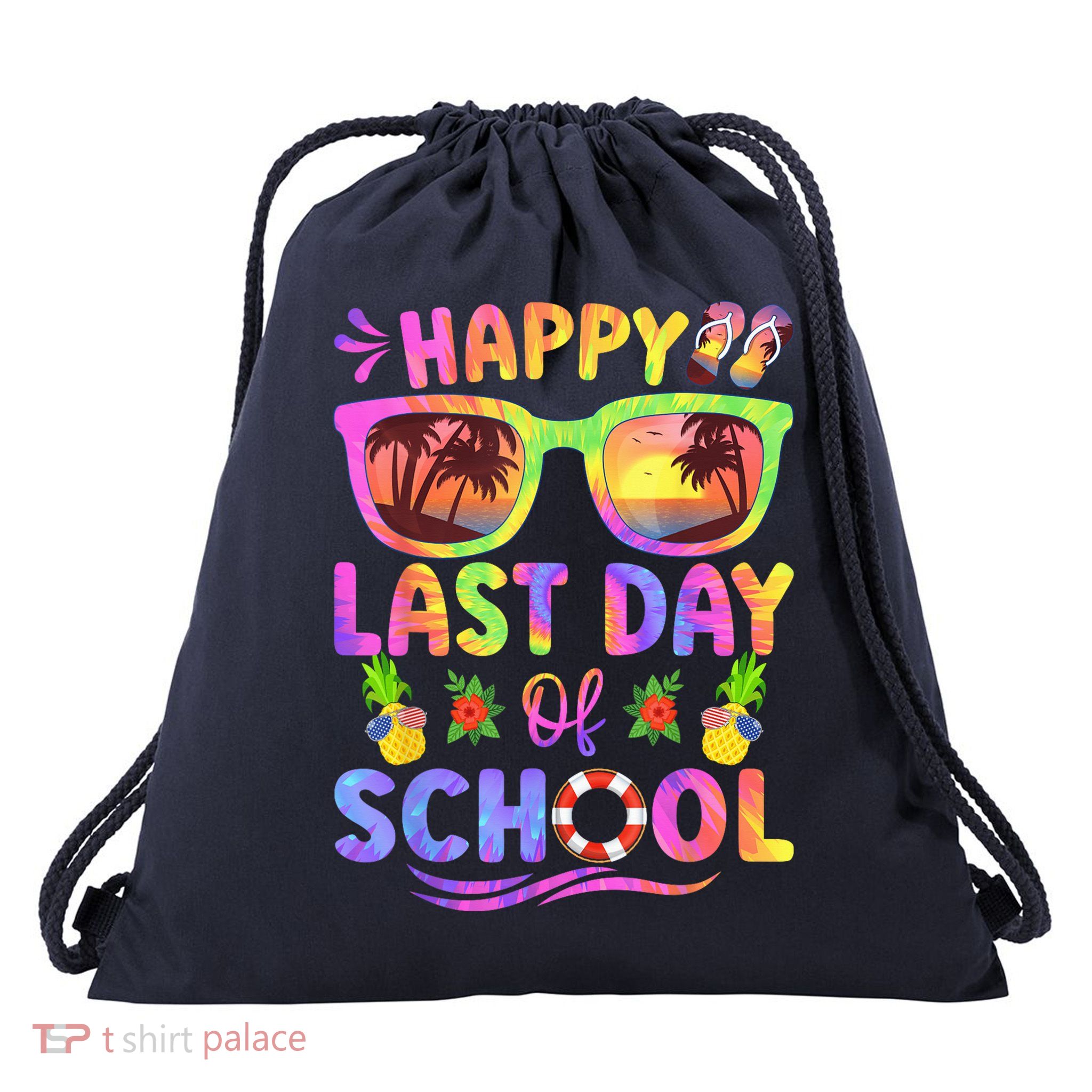 Last Day Of School Schools Out For Summer Teacher  Wo Drawstring Bag