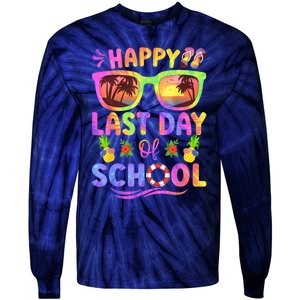 Last Day Of School Schools Out For Summer Teacher  Wo Tie-Dye Long Sleeve Shirt