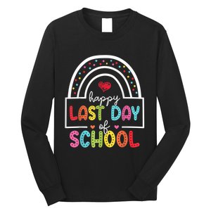 Last Day Of School Teachers Student Graduation Rainbow Long Sleeve Shirt