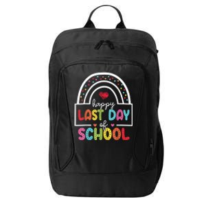 Last Day Of School Teachers Student Graduation Rainbow City Backpack