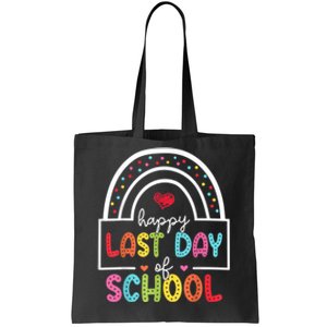 Last Day Of School Teachers Student Graduation Rainbow Tote Bag