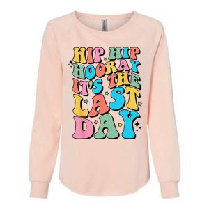 Last Day of School Hello Summer Teacher Womens California Wash Sweatshirt