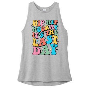 Last Day of School Hello Summer Teacher Ladies PosiCharge Tri-Blend Wicking Tank