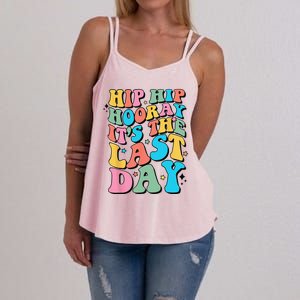 Last Day of School Hello Summer Teacher Women's Strappy Tank