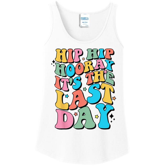 Last Day of School Hello Summer Teacher Ladies Essential Tank