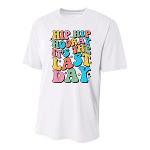 Last Day of School Hello Summer Teacher Youth Performance Sprint T-Shirt