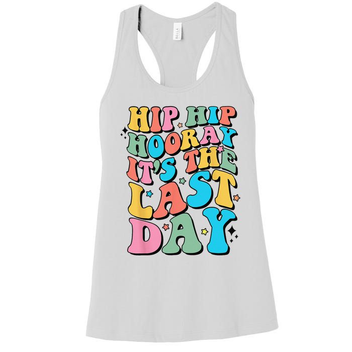 Last Day of School Hello Summer Teacher Women's Racerback Tank