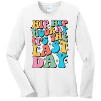 Last Day of School Hello Summer Teacher Ladies Long Sleeve Shirt