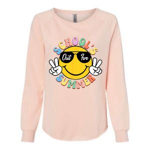 Last Day Of School Graduation Groovy Schools Out For Summer Womens California Wash Sweatshirt