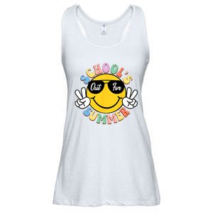 Last Day Of School Graduation Groovy Schools Out For Summer Ladies Essential Flowy Tank